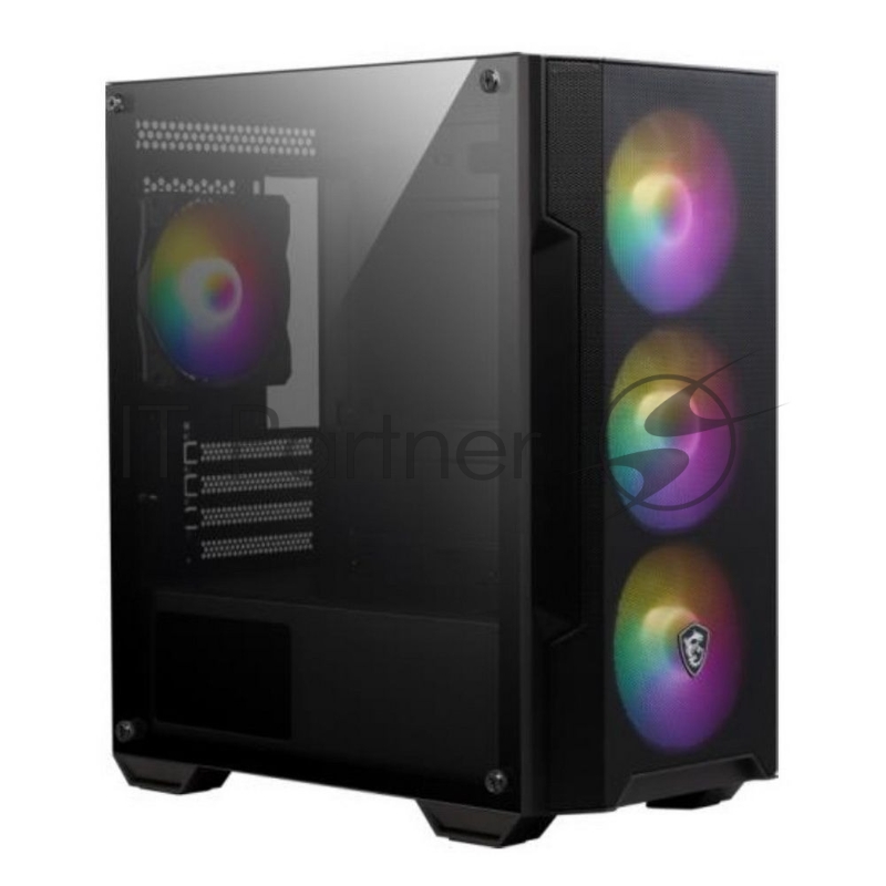 Компьютерный корпус без блока питания Case MSI MAG FORGE M100A, Mini-Tower, TG, 4x120mm ARGB, 2xUSB 2.0, 1xUSB 3.0, mATX, mITX Black