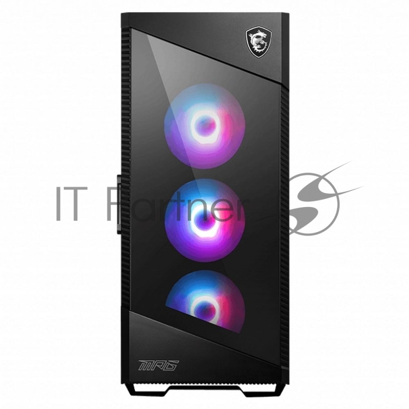 Компьютерный корпус без блока питания Case MSI MPG VELOX 100R, Midi-Tower, TG, 4x120mm ARGB, 2xUSB 3.2, 1xUSB 3.2 Type-C, ATX, mATX, mITX Black
