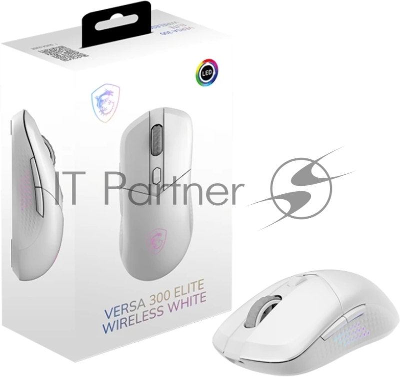 Мышь MSI VERSA 300 ELITE W белый оптическая 26000dpi беспров. BT USB2.0 6but (S12-4301450-CLA)