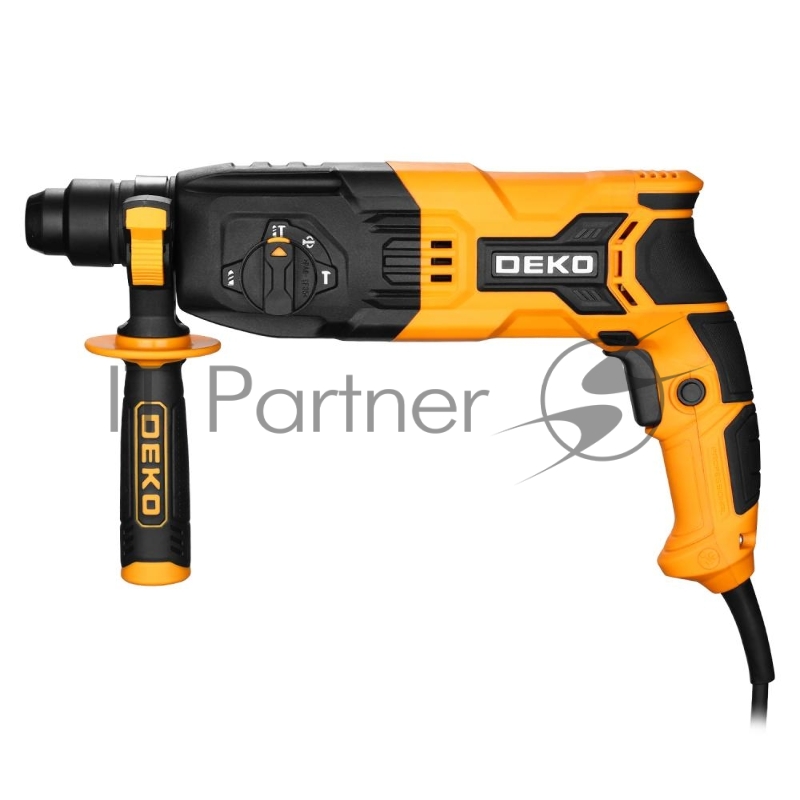 Перфоратор сетевой DEKO DKH900 в кейсе с набором из 5 буров SDS+, 850Вт