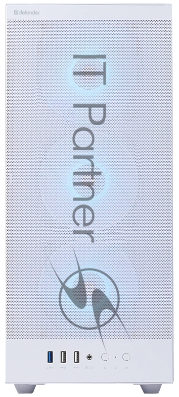 Корпус компьютерный Defender RaptorX белый,ATX,4fans,switch&M/BSync