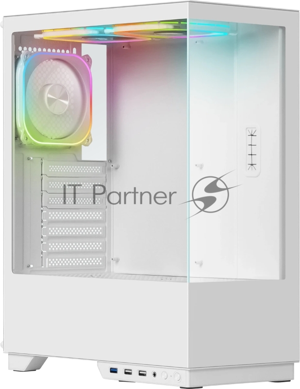 Корпус компьютерный Defender HyperHub белый,ATX,3fans,switch&M/BSync