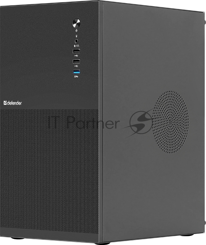Корпус компьютерный Defender Apex Metal черный, mATX, USB3.0, USB1.1x2