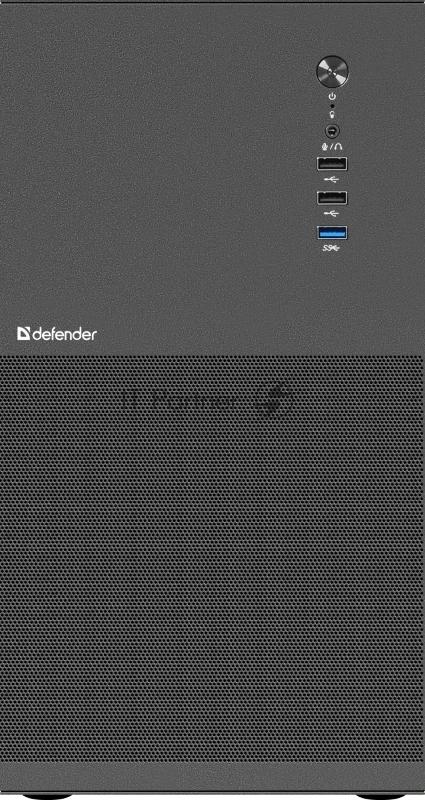 Корпус компьютерный Defender Apex Metal черный, mATX, USB3.0, USB1.1x2