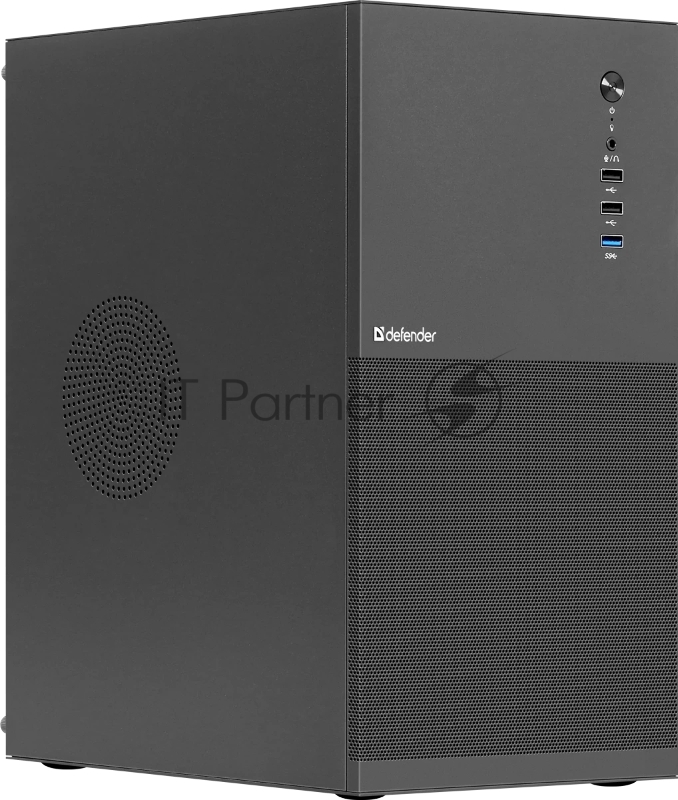 Корпус компьютерный Defender Apex Metal черный, mATX, USB3.0, USB1.1x2