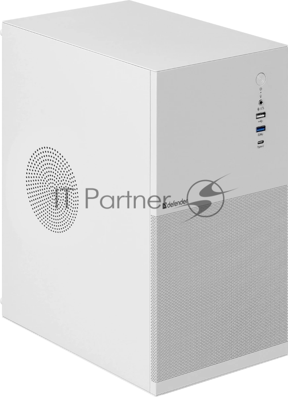 Корпус компьютерный Defender Apex Metal белый, mATX,Type C(3.0),USB3.0
