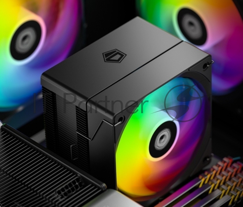 Кулер Cooler ID-Cooling SE-904-XT ARGB BLACK LGA1851/1700/1200/115X/AM5/AM4 ( TDP 180W, PWM, 4 тепл.трубки прямого контакта, FAN 100mm, Addressable RGB LED) RET