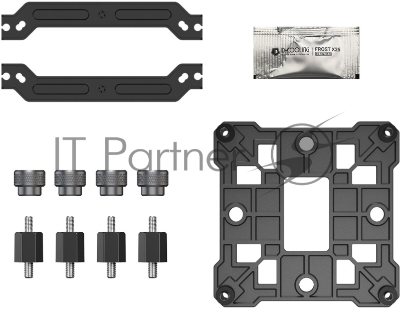 Кулер Cooler ID-Cooling SE-904-XT ARGB BLACK LGA1851/1700/1200/115X/AM5/AM4 ( TDP 180W, PWM, 4 тепл.трубки прямого контакта, FAN 100mm, Addressable RGB LED) RET
