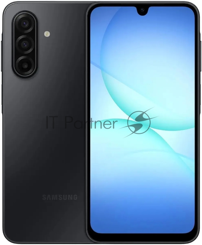 Смартфон Samsung SM-A175F Galaxy A17 256Gb 8Gb черный моноблок 3G 4G 2Sim 6.7 1080x2340 Android 15 50Mpix 802.11 a/b/g/n/ac NFC GPS GSM900/1800 GSM1900 microSD max2048Gb