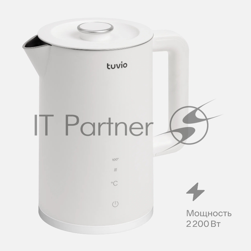 Чайник умный Wi-Fi Tuvio TKP0917S, белый, с двойными стенками