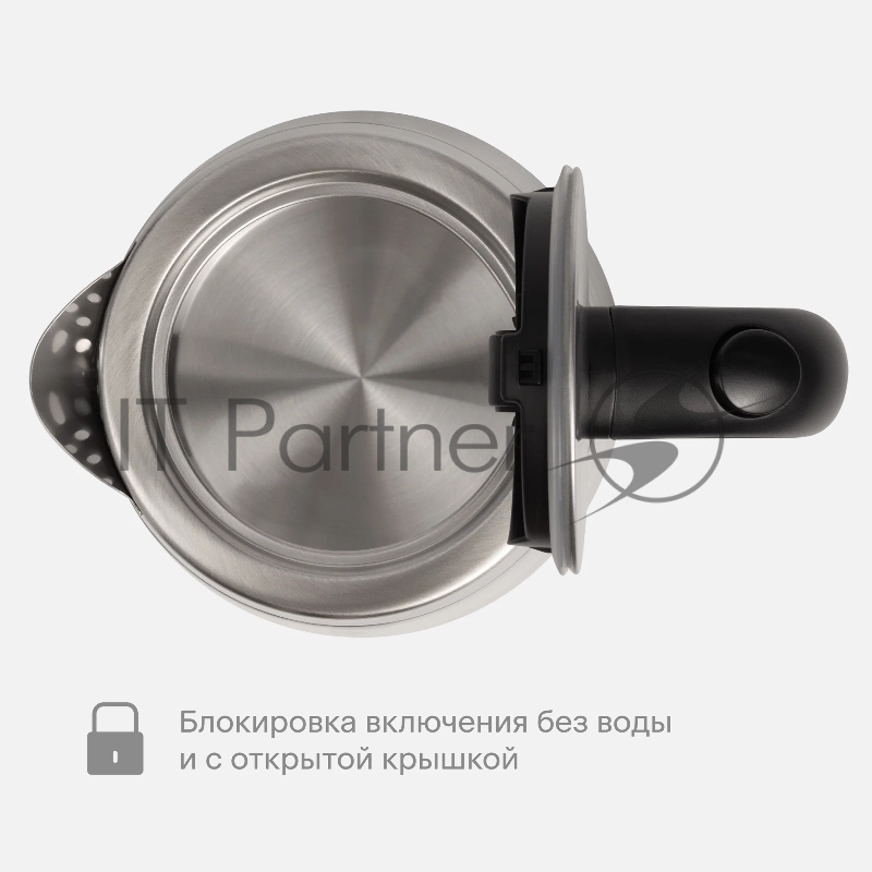 Чайник Tuvio TKG0417, 2200Вт, 1.7л, с подсветкой, блокировка без воды