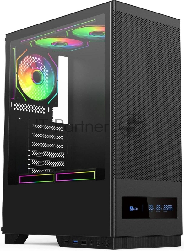 Корпус для ПК ACD Citadel 108DB ATX, Type-C + 2 X USB ports + HD audio combo, Mesh, TG, Black