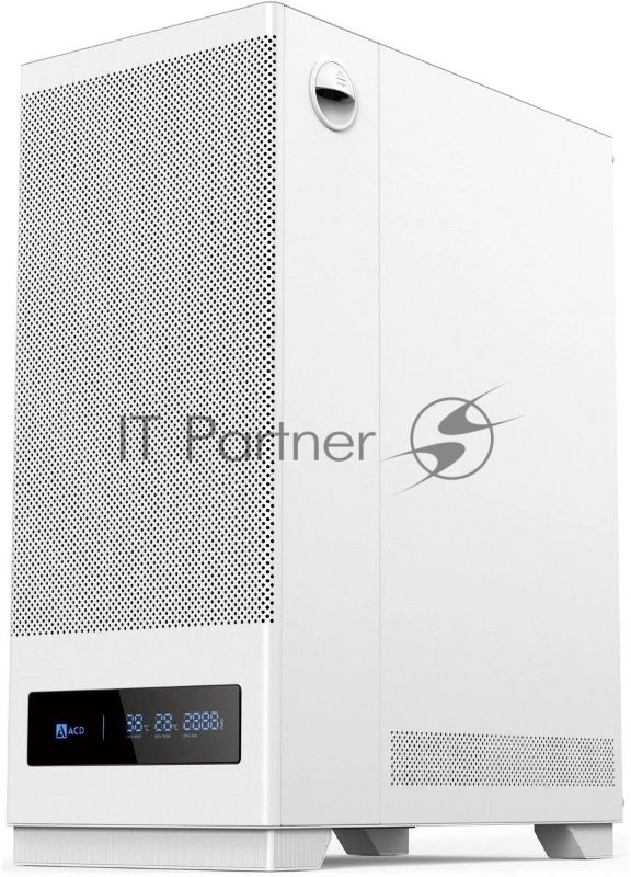 Корпус для ПК ACD Citadel 108DW ATX, Type-C + 2 X USB ports + HD audio combo, Mesh, TG, White