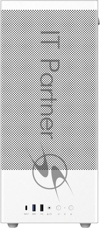 Корпус для ПК ACD Citadel 108W ATX, Type-C + 2XUSB ports + HD audio combo, Mesh, TG, White.