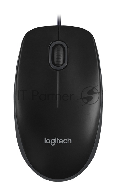 Мышь проводная Logitech B100 3BTN USB (910-001439)