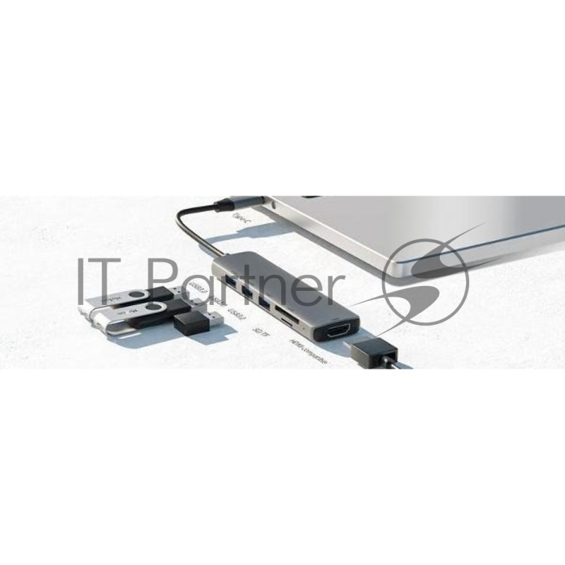 USB-концентратор Netac Hub WF14, Type-C to USB3.0*3+HDMI+mSD/SD 2.0 (repl. NT08WF14-30GR)