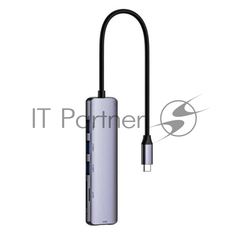 USB-концентратор Netac Hub WF14, Type-C to USB3.0*3+HDMI+mSD/SD 2.0 (repl. NT08WF14-30GR)