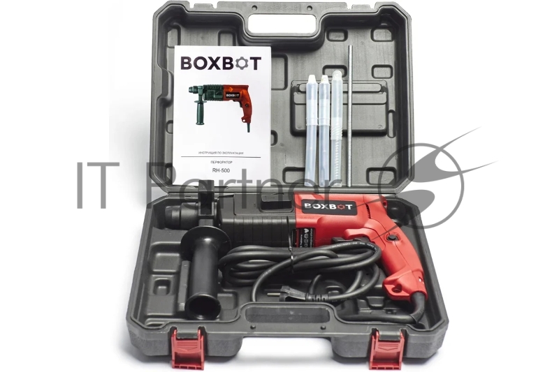 Перфоратор Boxbot RH-500, 500 Вт, 1.7 Дж, кейс, буры в комплекте