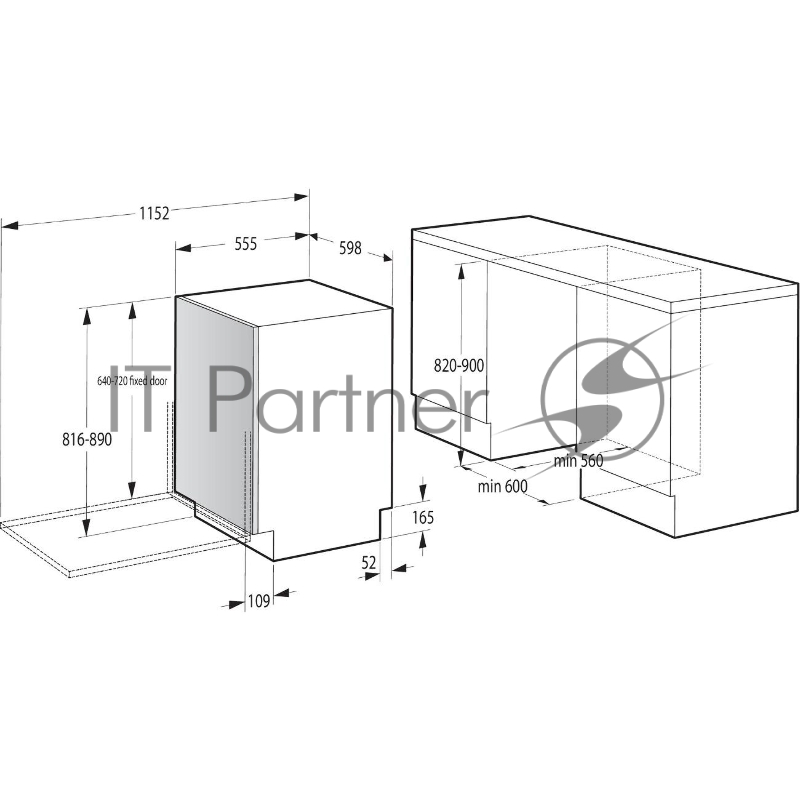 Посудомоечная машина Hisense HV693C60AD нержавеющая сталь/белый