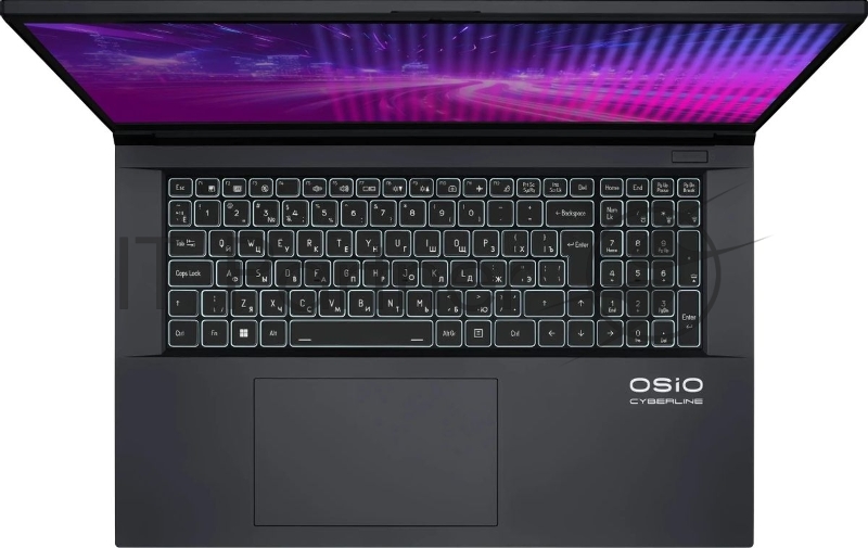 Ноутбук Osio CyberLine C170i-002 Core i5 12600H 16Gb SSD512Gb NVIDIA GeForce RTX4050 17.3 FHD (1920x1080) без ОС WiFi BT Cam