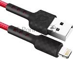 Кабель USB Defender F181 Lightning 1м, 2.4А, нейлон, пакет_1