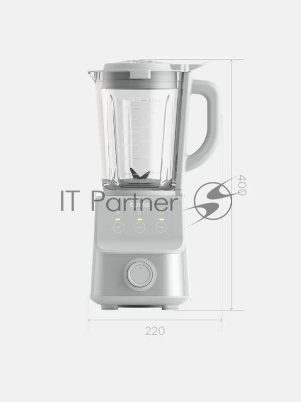 Блендер стационарный Tuvio TSB03MCG со стеклянной чашей и кофемолкой, серый