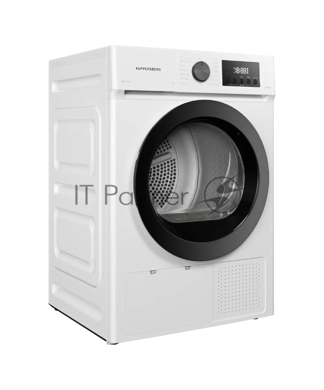 Сушильная машина Kuppersberg DM 593 W, High-Tech, загрузка 8 кг, 15 программ, тепловой насос, электронное кнопочное управление, корзина для сушки, блокировка от детей, энергоэффективность А++, цвет белый