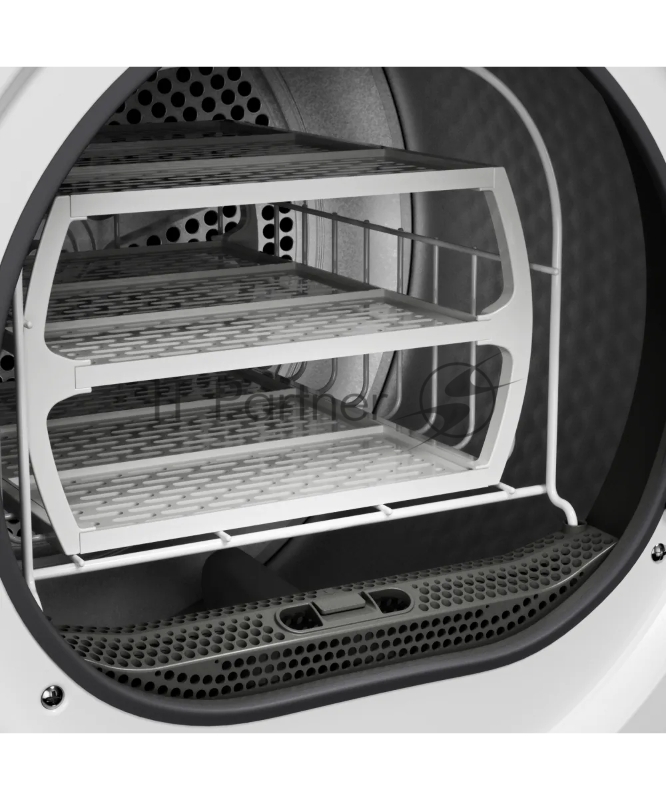 Сушильная машина Kuppersberg DM 593 W, High-Tech, загрузка 8 кг, 15 программ, тепловой насос, электронное кнопочное управление, корзина для сушки, блокировка от детей, энергоэффективность А++, цвет белый