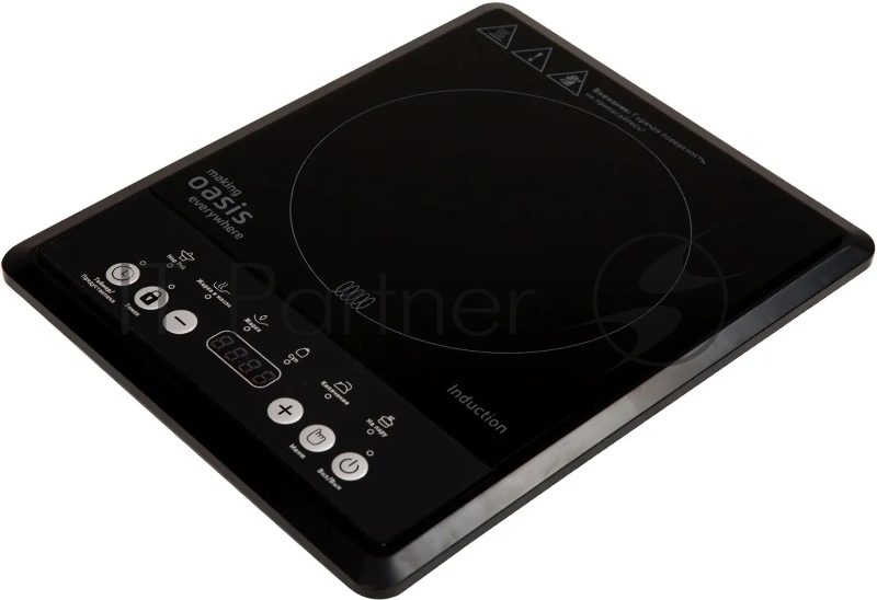 Плита Индукционная Oasis PI-B12SK черный закаленное стекло (настольная) (РI-B12SK)