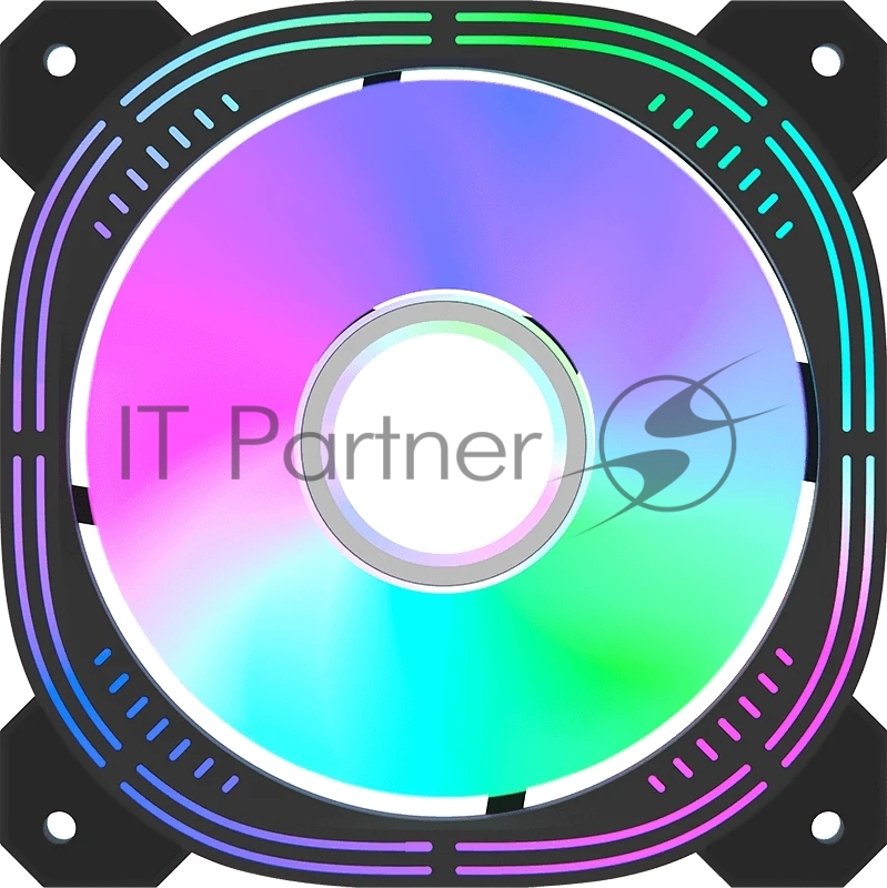 Вентилятор для корпуса Formula Nulight 12BK RGB 120х120x25 черный 3-pin 4-pin (Molex) 19.06дБ (NULIGHT 12BK FR) Ret