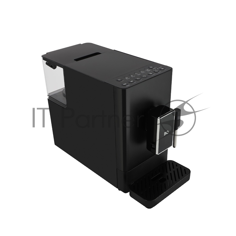 Кофемашина BQ ACM1136M Black, мощность 1350 Вт, давление 20 бар, электронное управление, тип нагревателя: бойлер, тип используемого кофе: зерновой, жерновая, металлическая, коническая кофемолка, количество степеней помола: 15, емкость контейнера для