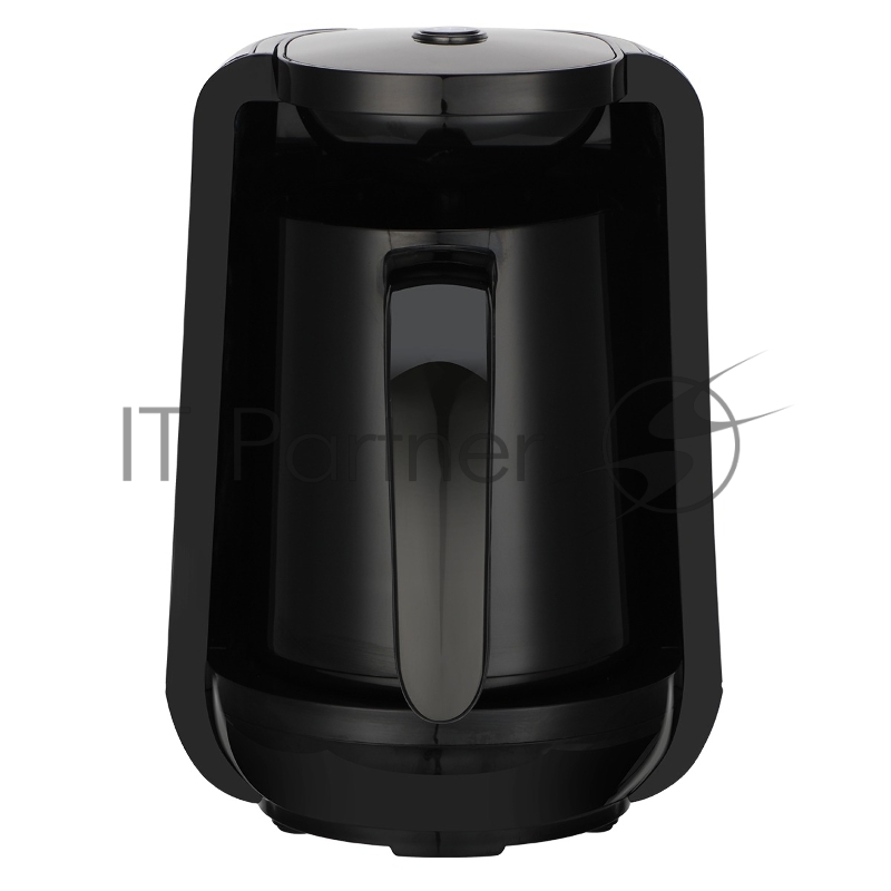 Электрическая турка BQ ET1172P Black, мощность 500 Вт, электронное управление, приготовление кофе: кофе по-турецки, используется молотый кофе, объем чаши 250 мл, индикатор включения, индикатор уровня воды, автоматическое отключение при закипании, зву