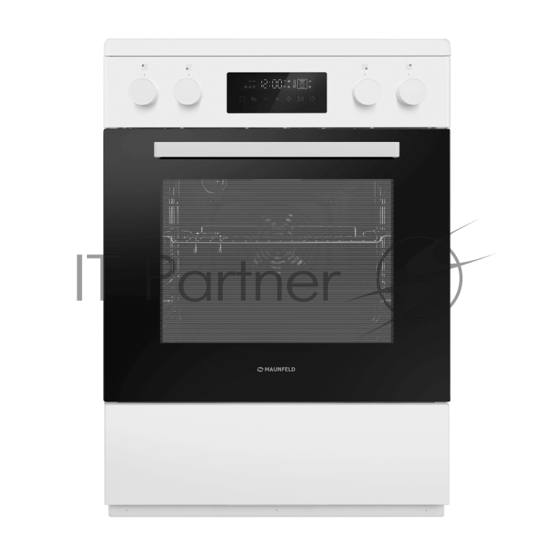 Плита электрическая MAUNFELD MIC611W01TD белый, конфорок 4 электрических (индукционных), духовка 59 л, 60 см x 84.5 см x 63 см