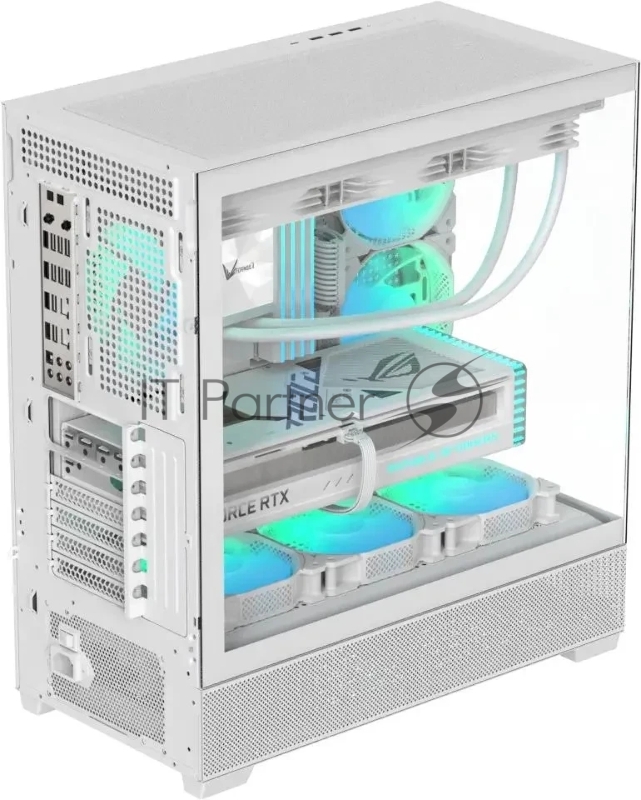 Компьютерный корпус Aerocool / Formula Crystal Z2 белый без БП ATX 5x120mm 1xUSB2.0 2xUSB3.0 audio bott PSU