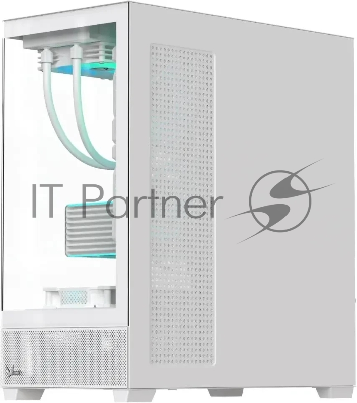 Компьютерный корпус Aerocool / Formula Crystal Z2 белый без БП ATX 5x120mm 1xUSB2.0 2xUSB3.0 audio bott PSU