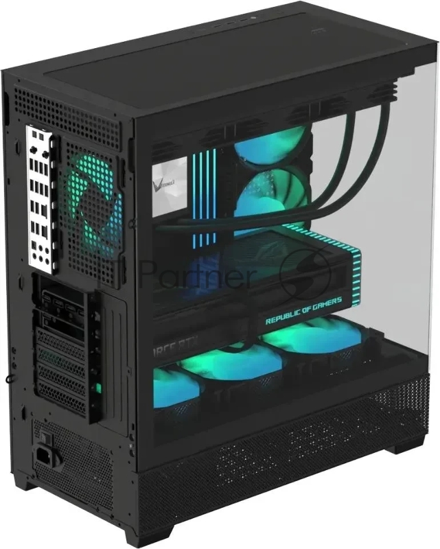 Компьютерный корпус Aerocool / Formula Crystal Z2 черный без БП ATX 5x120mm 1xUSB2.0 2xUSB3.0 1xUSB3.1 audio bott PSU