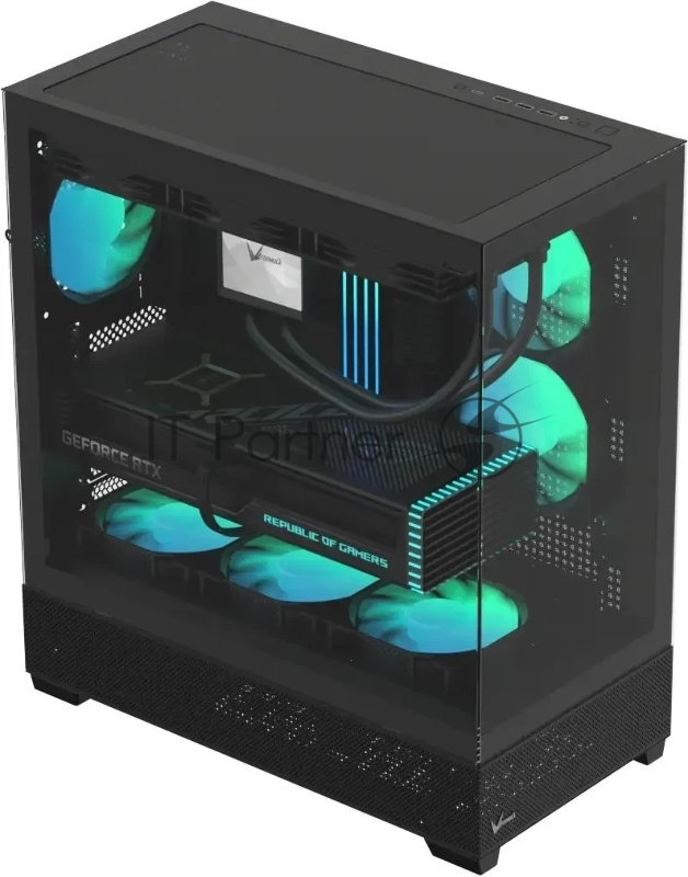 Компьютерный корпус Aerocool / Formula Crystal Z2 черный без БП ATX 5x120mm 1xUSB2.0 2xUSB3.0 1xUSB3.1 audio bott PSU