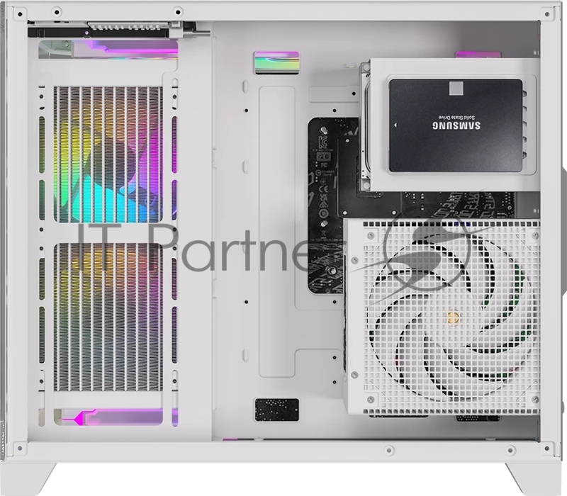 Компьютерный корпус AeroCool / Formula Crystal Z6M Floe белый без БП mATX 4x120mm 2xUSB3.0 audio bott PSU