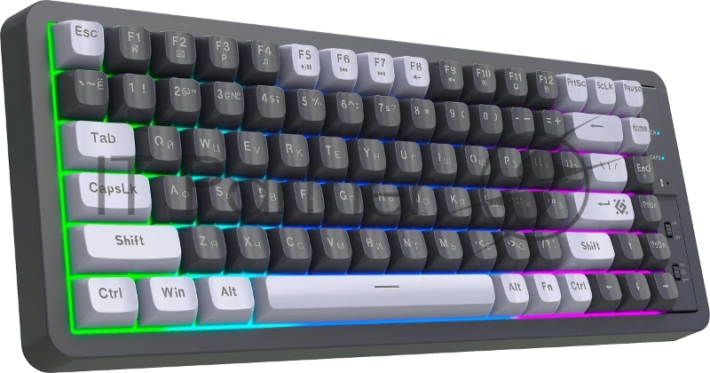 Беспроводная клавиатура Defender Maro GK-325 RU,сер/бел,2,4G,84+FN,2000мАч_1