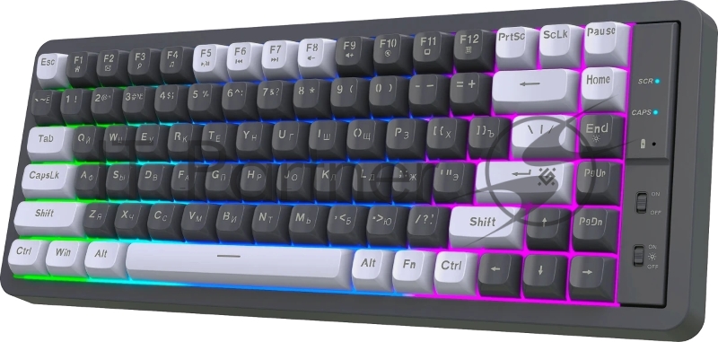 Беспроводная клавиатура Defender Maro GK-325 RU,сер/бел,2,4G,84+FN,2000мАч_1