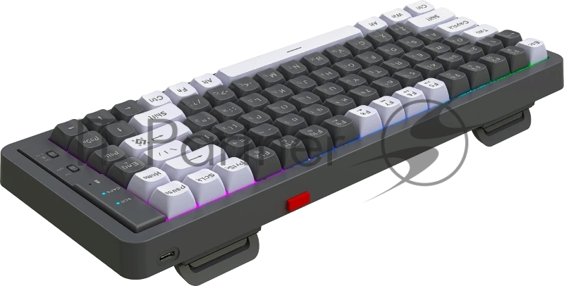 Беспроводная клавиатура Defender Maro GK-325 RU,сер/бел,2,4G,84+FN,2000мАч_1