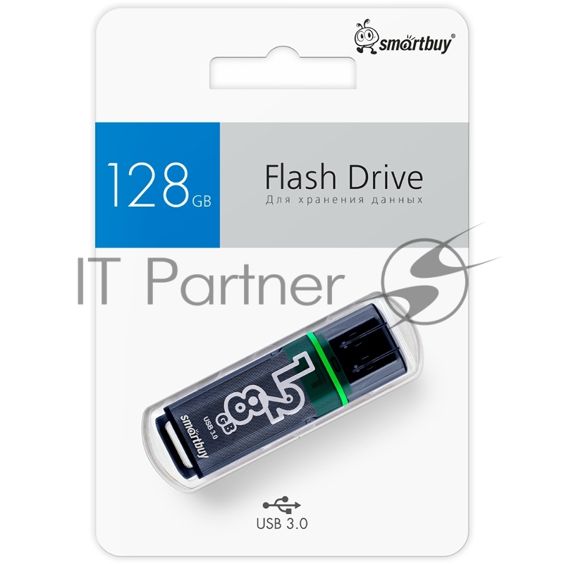 Флешка USB 3.0/3.1 Flash Drive 128GB SmartBuy SB128GBGS-DG Glossy Dark Grey
