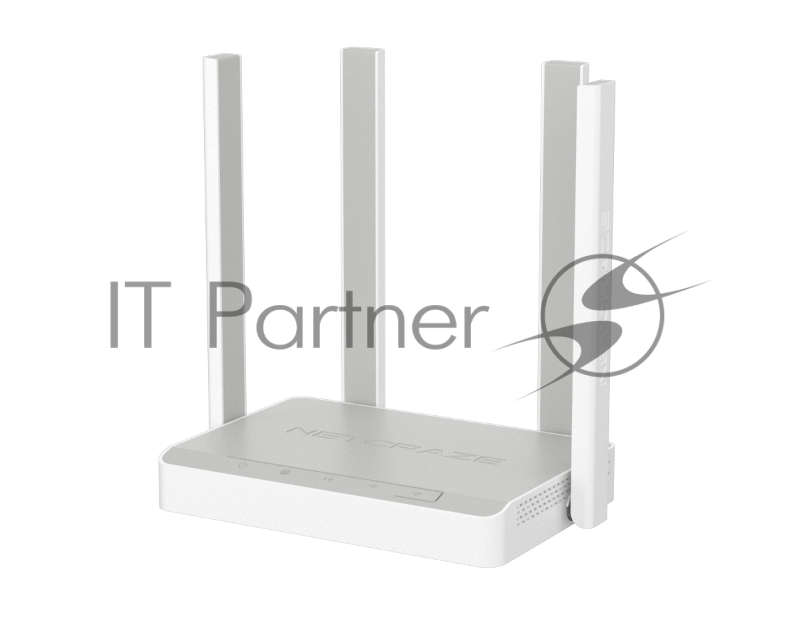 Гигабитный интернет-центр Netcraze Speedster (NC-3013) с Mesh Wi-Fi 5 AC1200, 4-портовым Smart-коммутатором и переключателем режима роутер/ретранслятор