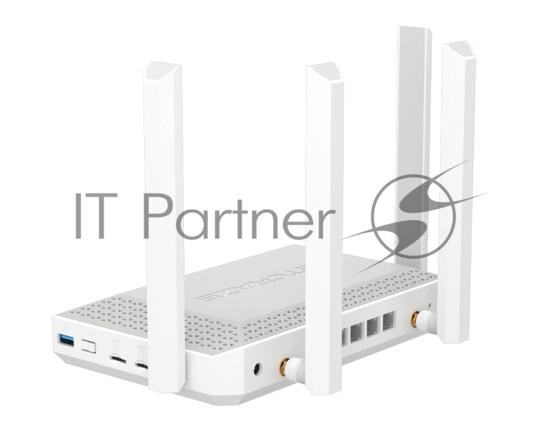 Гигабитный интернет-центр Netcraze Hopper 4G+ (NC-2312) с модемом 4G+, двумя слотами для SIM-карт, Mesh Wi-Fi 6 AX3000, 5-портовым Smart-коммутатором и многофункциональным портом USB 3.0