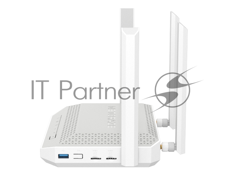 Гигабитный интернет-центр Netcraze Hopper 4G+ (NC-2312) с модемом 4G+, двумя слотами для SIM-карт, Mesh Wi-Fi 6 AX3000, 5-портовым Smart-коммутатором и многофункциональным портом USB 3.0