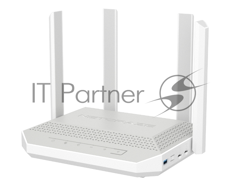 Гигабитный интернет-центр Netcraze Hopper 4G+ (NC-2312) с модемом 4G+, двумя слотами для SIM-карт, Mesh Wi-Fi 6 AX3000, 5-портовым Smart-коммутатором и многофункциональным портом USB 3.0