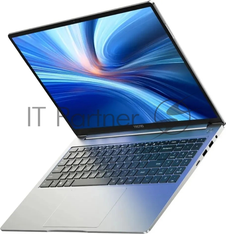 Ноутбук Tecno MegaBook T16 Core i5 13420H 16Gb SSD512Gb Intel UHD Graphics 16 IPS FHD+ (1920x1200) Windows 11 Home 64 silver WiFi BT Cam 6460mAh (T16RA-NES1)