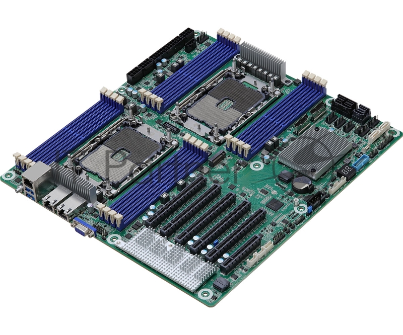 Серверная материнская плата ASRock SP2C621D16-2T, 2xLGA4189, Intel C621A, 16xDDR4, 14xSATA, 1xM.2, 5xPCIe 4.0 x16, 1xVGA, 2x10Gb LAN, 2xUSB-A 5Gbps, IPMI, EEB