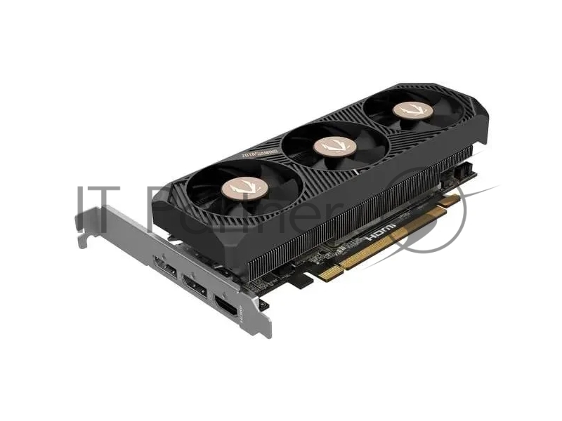 Видеокарта Zotac PCI-E 5.0 RTX 5060 LP 8GB NVIDIA GeForce RTX 5060 8Gb 128bit GDDR7 2527/28000 HDMIx1 DPx3 HDCP Ret