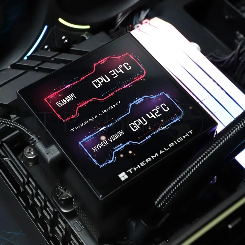 Жидкостная система охлаждения Thermalright Hyper Vision 360 Argb Black/ Display/ all Intel/AMD